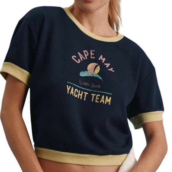 Anthropologie Daily Practice Womems M shrunken Vintage Sweatshirt Tee NWT - Picture 1 of 14